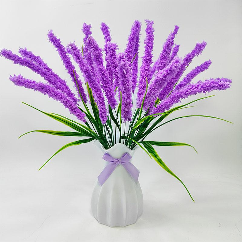 薰衣草吸管DIY仿真花材料