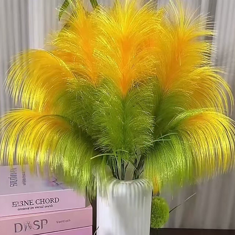 芦苇草仿真花手工花束全套