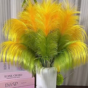 芦苇草仿真花手工花束diy材料包全套丝带彩带花假花 自己制作教程