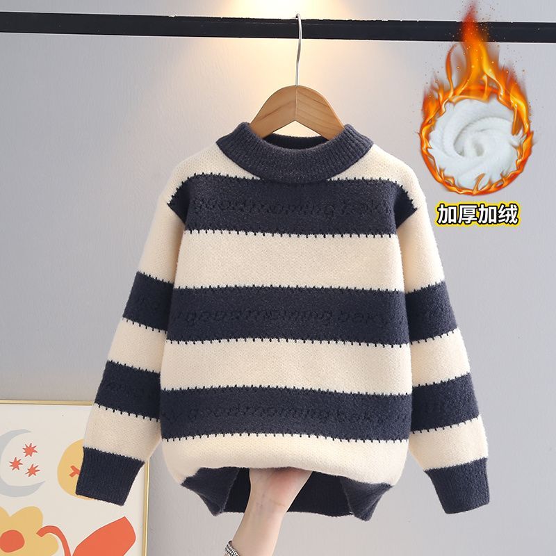 男童毛衣套头秋冬款针织衫