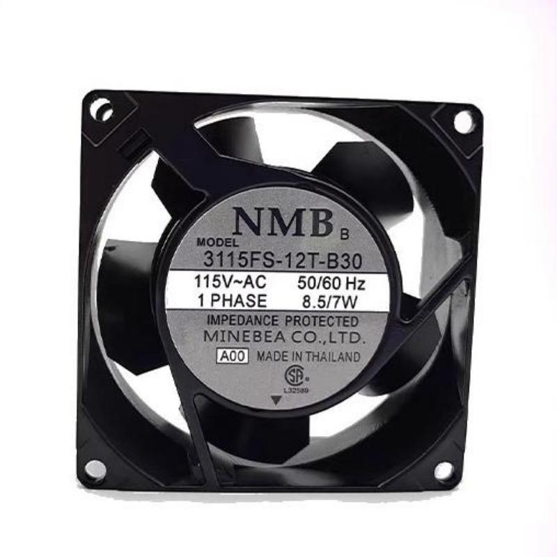 原装NMB 3115FS-12T-B30 8038 115V 8.5W服务器工控轴流散热风机