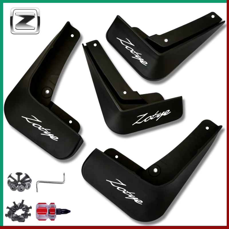 众泰原装挡泥板无损安装加厚防冻