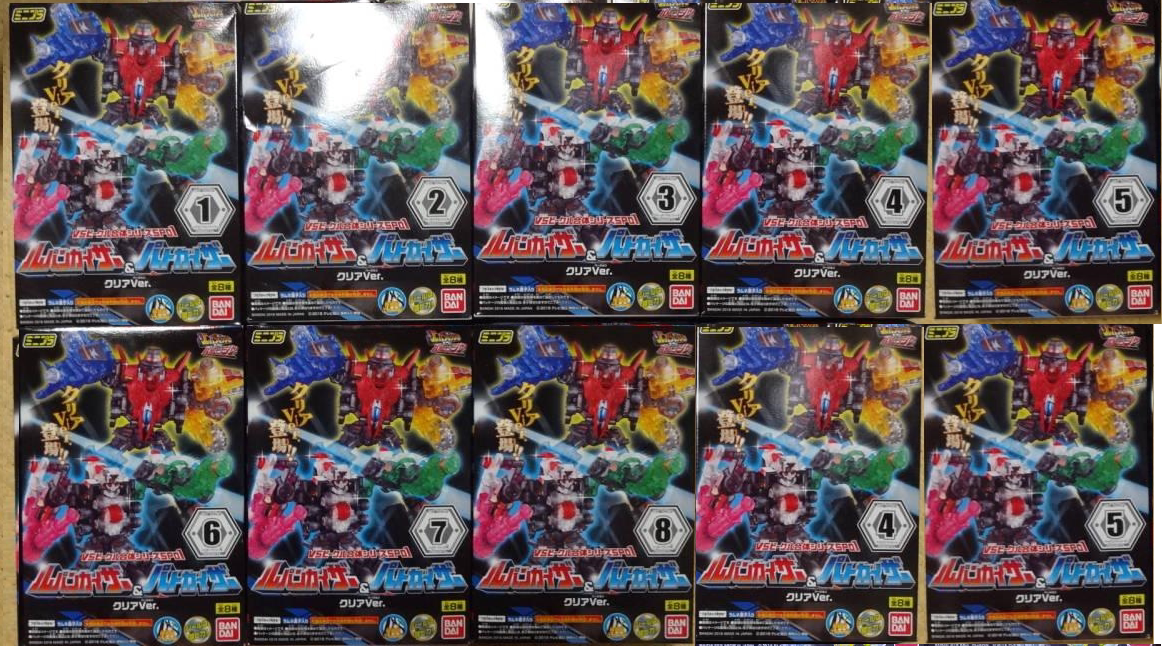 快盗警察战队鲁邦连者 sp1 彩色透明10盒 沒動物宇宙超獸炎神侍