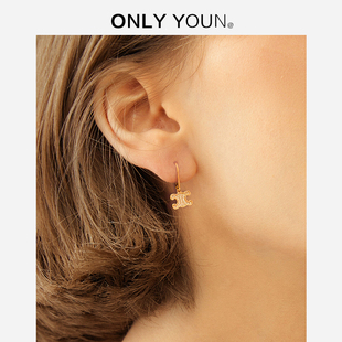 凯旋门耳环女方圆脸适合2024新款爆款法式气质轻奢高级感耳饰耳钉