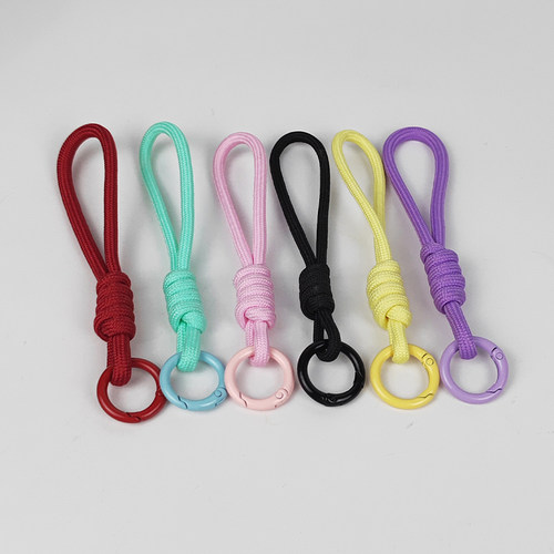 手工编织原创短款钥匙扣挂绳