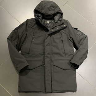 G-STAR专柜正品潮流型男有型质感连帽硬质棉服棉衣棉外套 D25377
