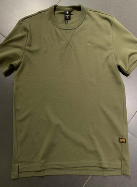 G-Star专柜正品纯色LOGO男潮流圆领流行休闲正常夏短袖T恤D24449