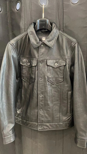 G-STAR专柜正品 男真皮羊皮翻领复古皮衣皮夹克 D21044.C850.6484