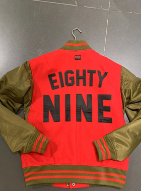 G-STAR专柜正品男质感工装型男潮流毛呢复古棒球夹克外套D23653