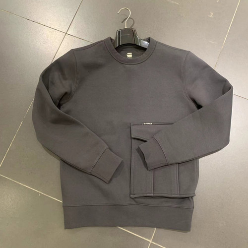 口袋G-STAR纯黑卫衣大口袋