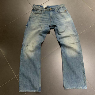 24467 STAR专柜正品 男水洗百搭休闲3D剪裁宽松版 颓废质感牛仔裤
