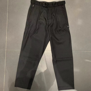 款 男潮流3D剪裁西裤 宽松版 型纯黑休闲裤 D23681 长裤 STAR专柜正品