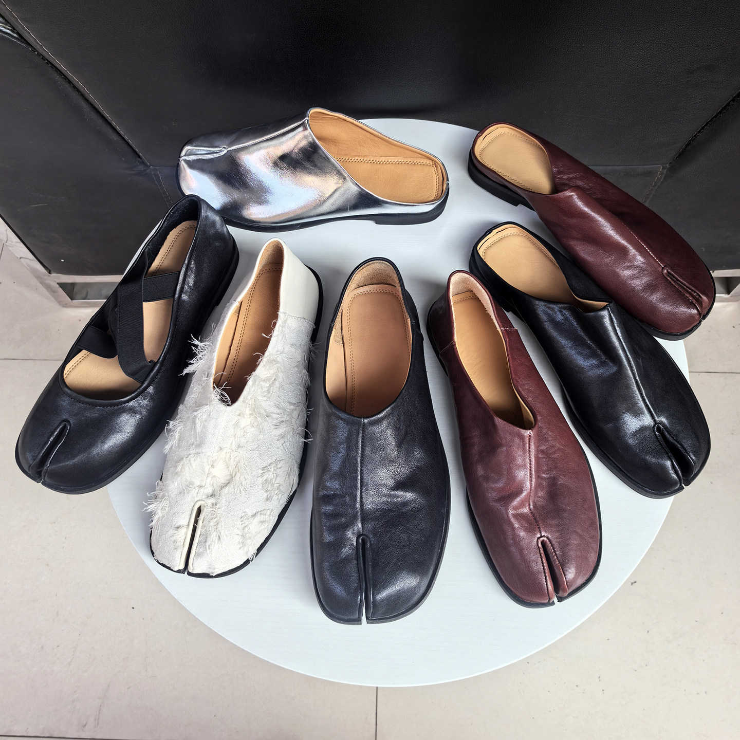 捡漏分趾鞋真皮复古猪蹄鞋意大利进口水洗马皮断码清仓微瑕样鞋等,女鞋,乐福鞋（豆豆鞋）,淘宝优惠券,粉丝福利购,淘宝优惠卷