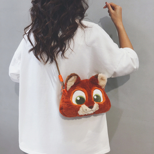 疯狂动物城朱迪尼克玩偶毛绒包女2025冬新款 儿童可爱卡通斜挎小包