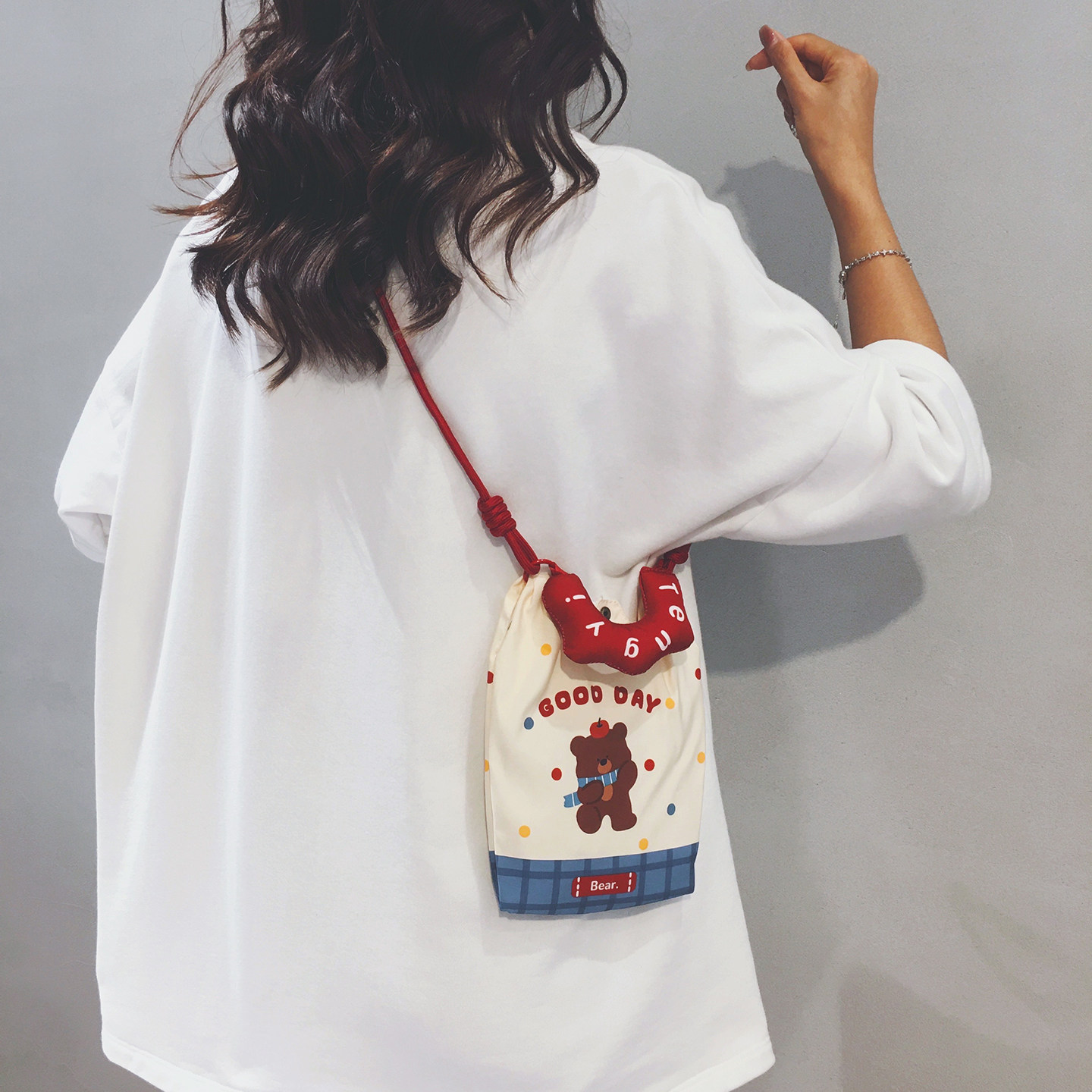 可爱卡通时尚手提帆布手机包女2025新款休闲百搭通勤旅游斜挎小包,箱包皮具/热销女包/男包,手机包,淘宝优惠券,粉丝福利购,淘宝优惠卷