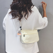 简约迷你帆布包女2026新款 超火休闲通勤百搭手机小方包运动斜挎包