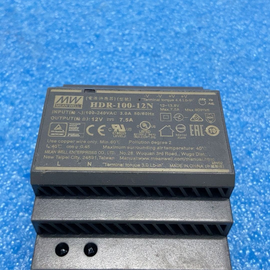 台湾明纬 HDR-100-12N 导轨开关电源