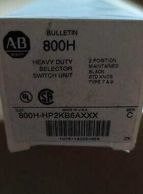 AB罗克韦尔 800H-2KB6AXXX 旋钮 800H
