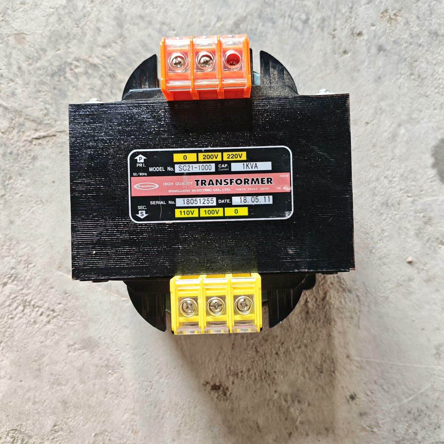 SC21-1000日本SWallow燕子隔离变压器 200V