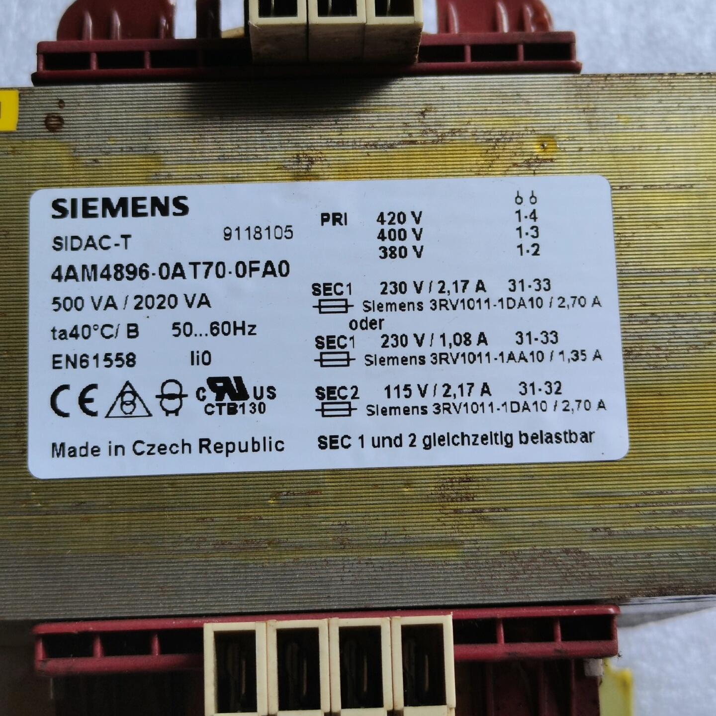 （）变压器 型号为4AM4896 - 0