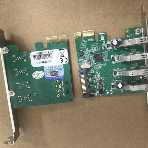 西霸FG-EU306D-2 USB3.0扩展卡 4口PCI-