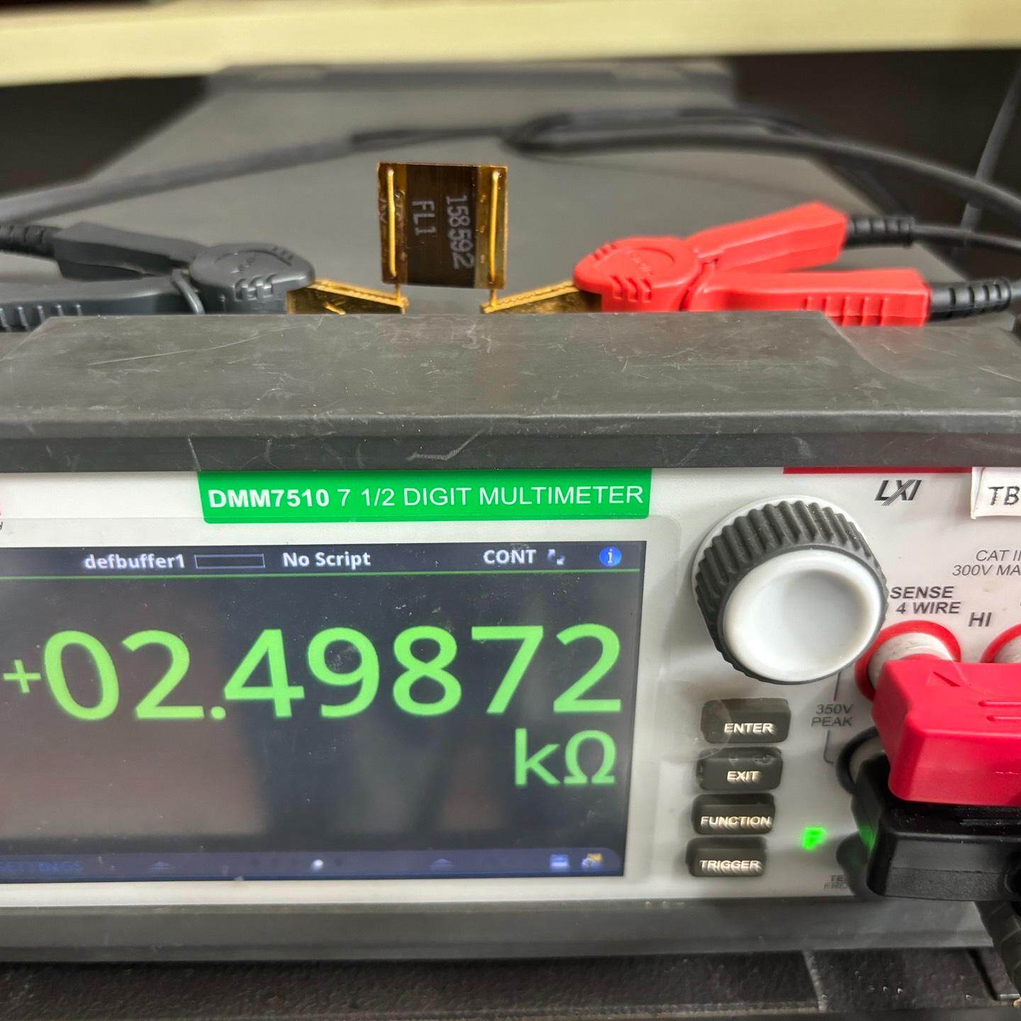 福禄克FLUKE 低温飘2.499K排骨线绕电阻158592