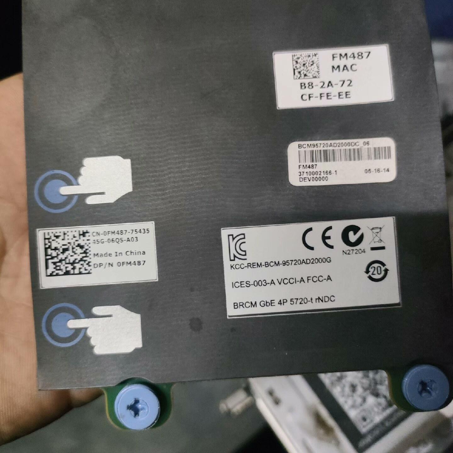 /4口千兆网卡 0FM487 适用于 R730