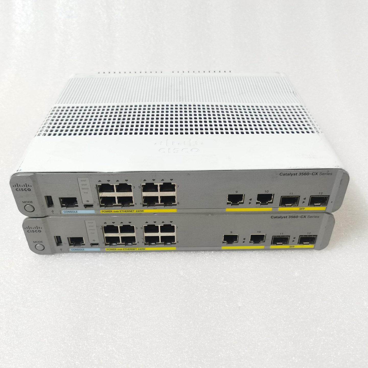 WS-C3560CX-8PC-S 8口POE供电桌面式交
