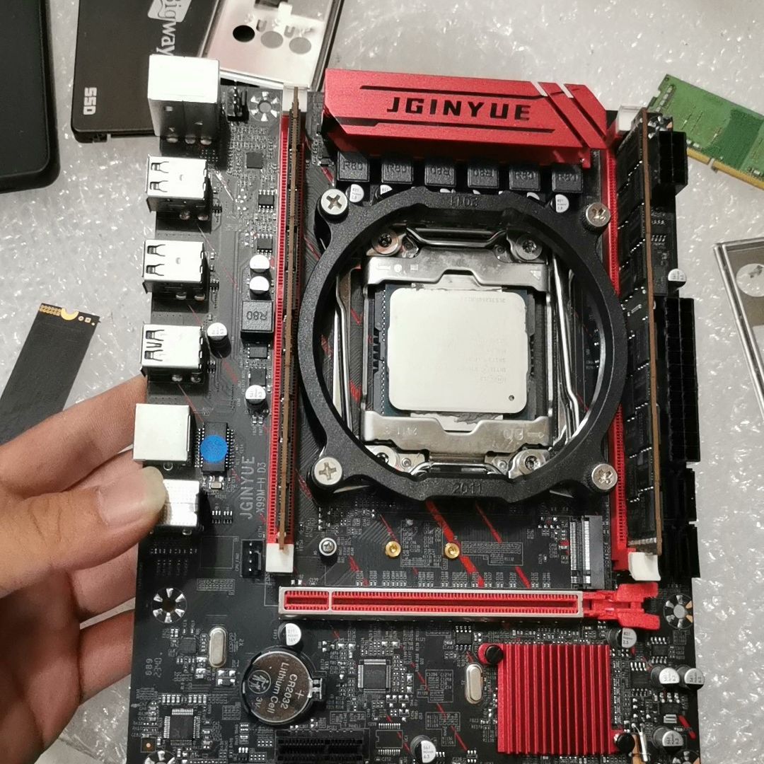 精粤 X99M-H D3主板+E5 2673V3 12核24