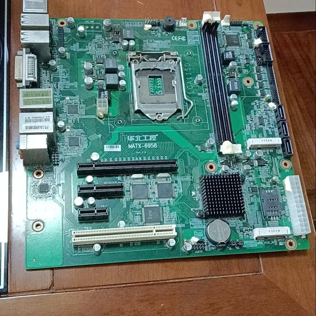 华北工控MATX-6958拆机主板 1150针脚 拆机 功能
