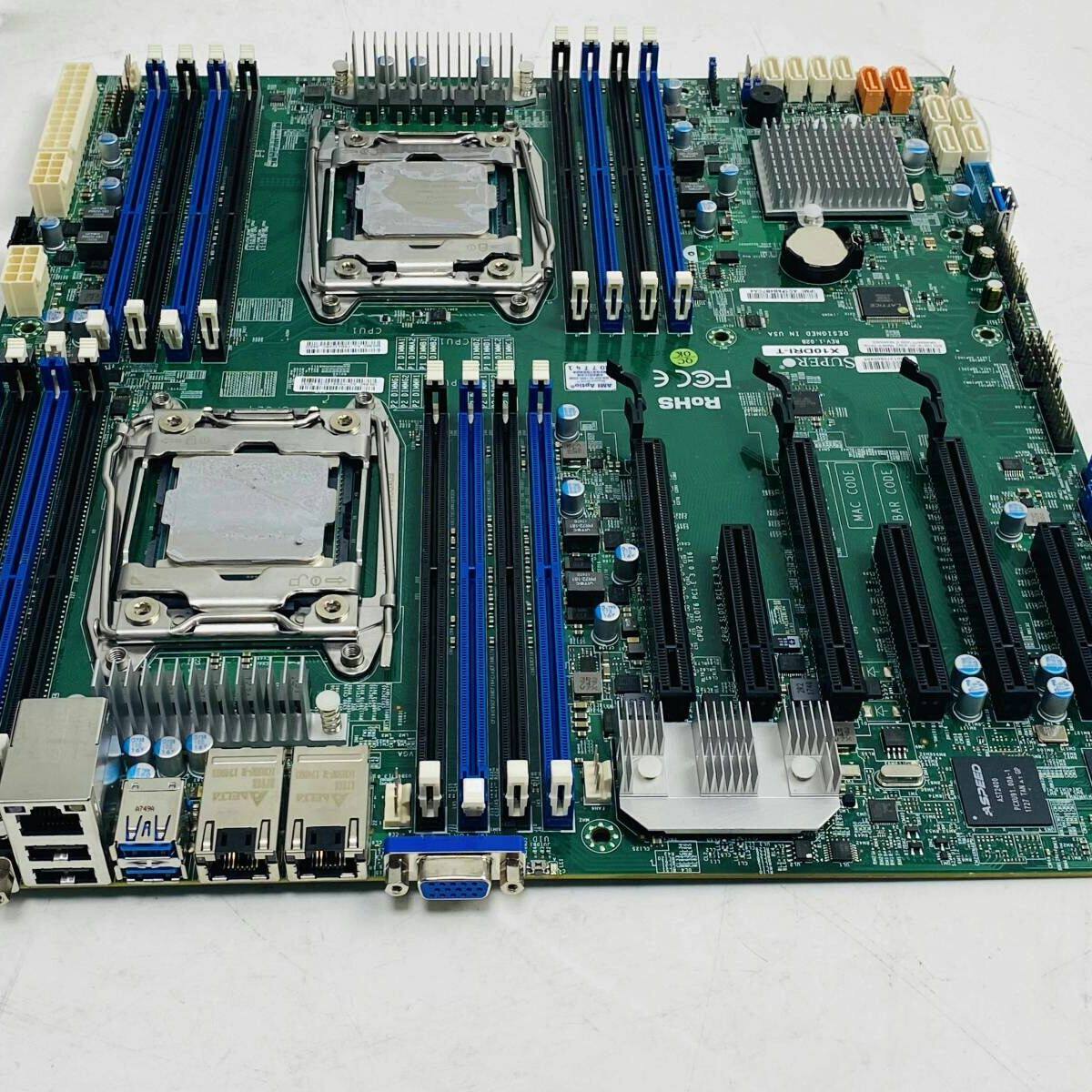 超微 X10DRI-T 双路服务器主板 成色新 功能完好。