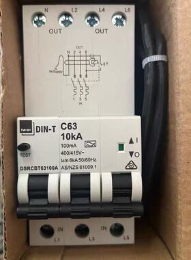 N漏电保护器 DSRCBT63100A 3P+N 额定电