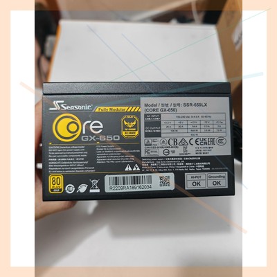 海韵SSR 650LX 额定650W 成色嘎嘎新 实物图所见