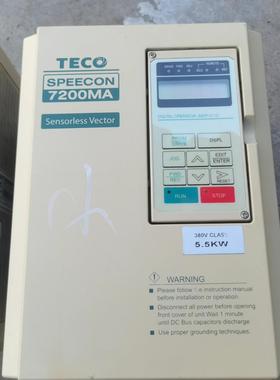 TECO SPEECON 7200MA变频器 5.5KW和7
