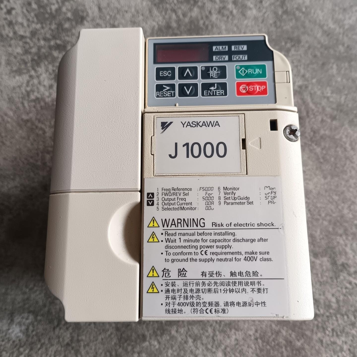 安川变频器J1000系列 型号CIMR-JB3A0010BB