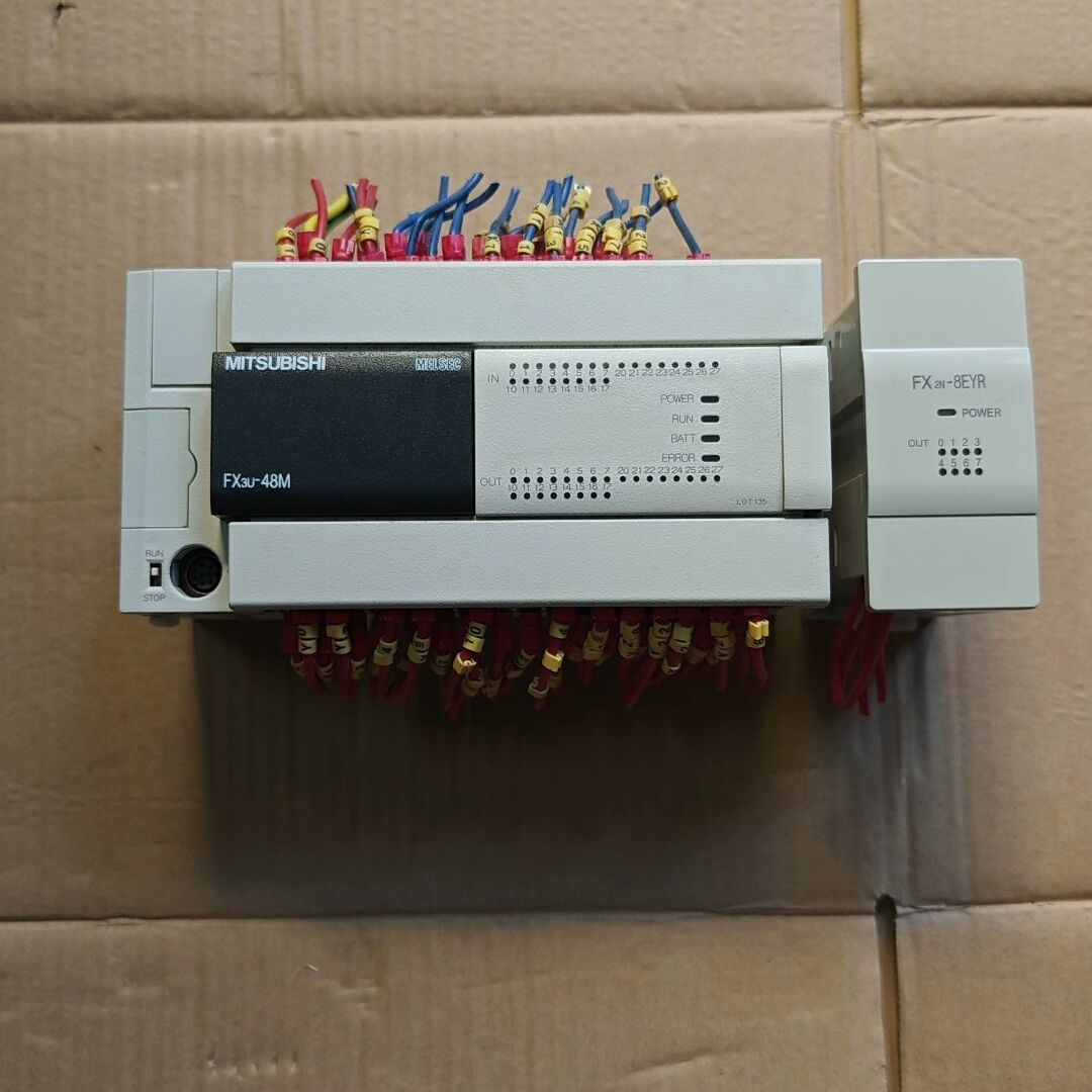plc FX3U-48MR/ES-A  FX2N-8EY