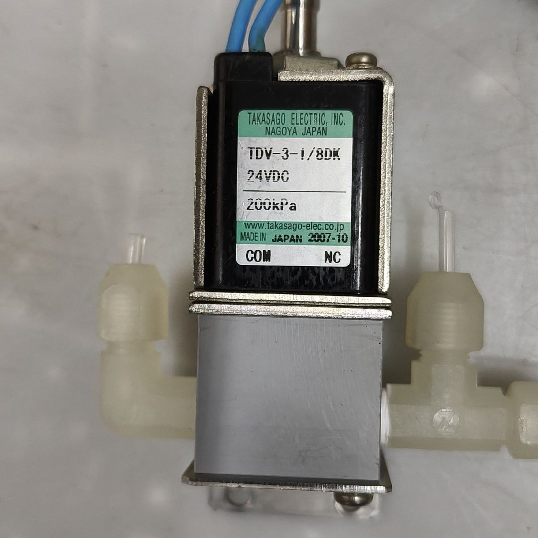 拆机高砂直流三通电磁阀TDV-3-1/8DK 24V 成色实