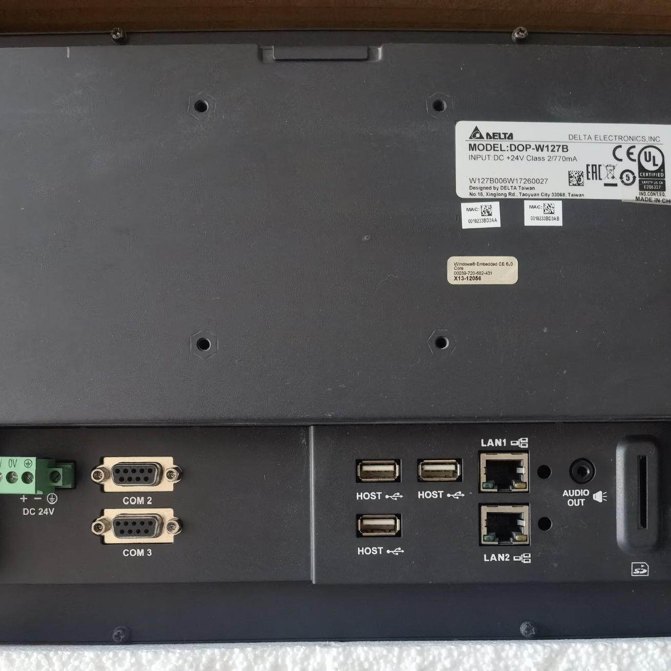 拆机台达触摸屏 DOP-W127B  功能完好