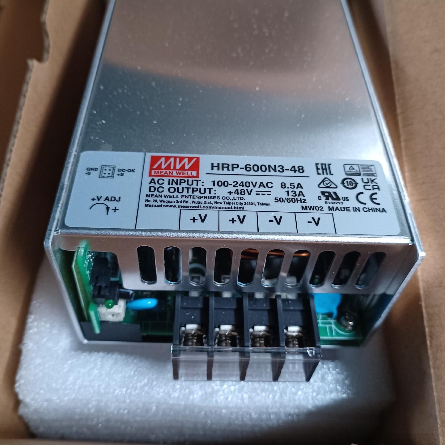 台湾明纬HRP-600N3-48V明纬开关电源600W左右4