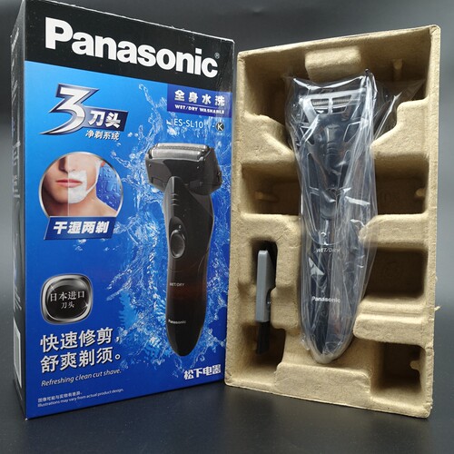 新款促销！松下剃须刀ES-SL10全身水洗干电池式3刀头电动专柜正品