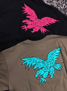 新款双头鹰短袖 余文乐 西山彻同款日潮印花短TEE 非wtaps nghd