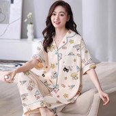 xs码 可爱甜美短袖 长裤 150cm小个子睡衣小款 宽松可外穿家居服xxs码