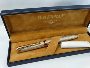 复古沃特曼LEtalon纯银18kt黄金750高档精致收藏蘸水笔钢笔 代购