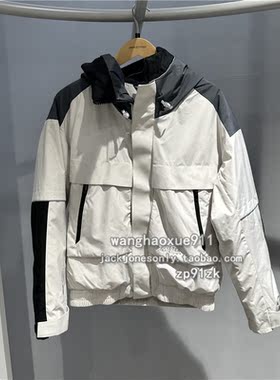 思莱德SELECTED秋冬季GORE-TEX保暖防风反光户外男士连帽棉服外套