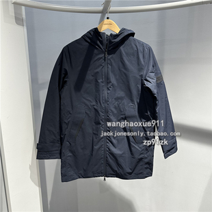 羽绒服外套 防风防水压胶连帽中长薄款 杰克琼斯JackJones冬季 男士