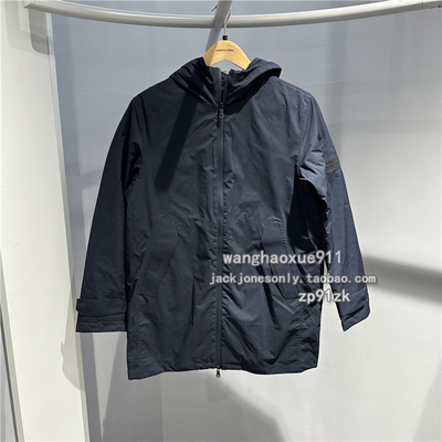 杰克琼斯男防风防水连帽羽绒服