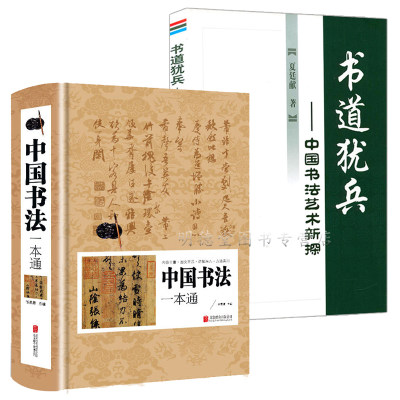 中国书法一本通+书道犹兵中国书法艺术甲骨文金文大篆小篆隶书草书楷书行书大字典书法教程颜真卿欧阳询赵孟俯毛笔字入门教材书籍