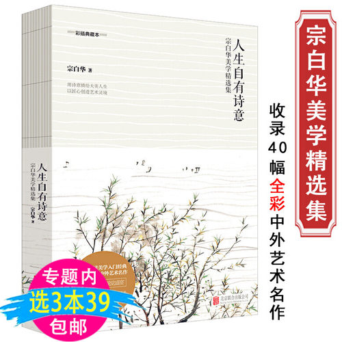 【3本39包邮】宗白华美学精选集：人生自有诗意（彩插典藏本）宗白华讲美学美术理论艺术艺境美学爱好者读哲学读物书籍