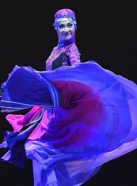 艺考独舞舞台表演服新疆舞美丽的阿依汗舞蹈服定做