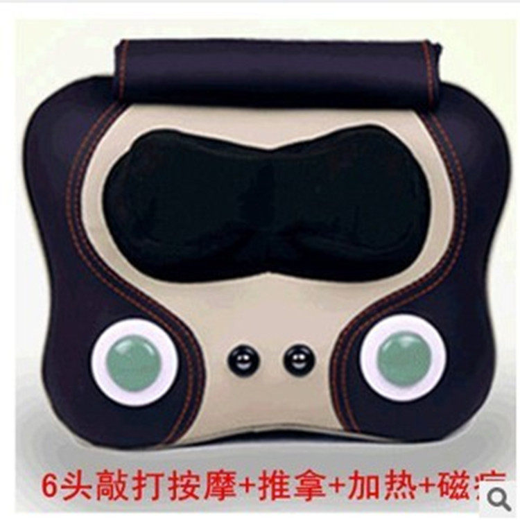 颈椎腰部背部按摩垫多功能腰椎加热靠垫敲打叩击温玉按摩枕全热敷